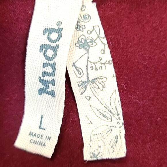 MUDD Cold-Shoulder Dress, Maroon, Size Large - Picture 5 of 6